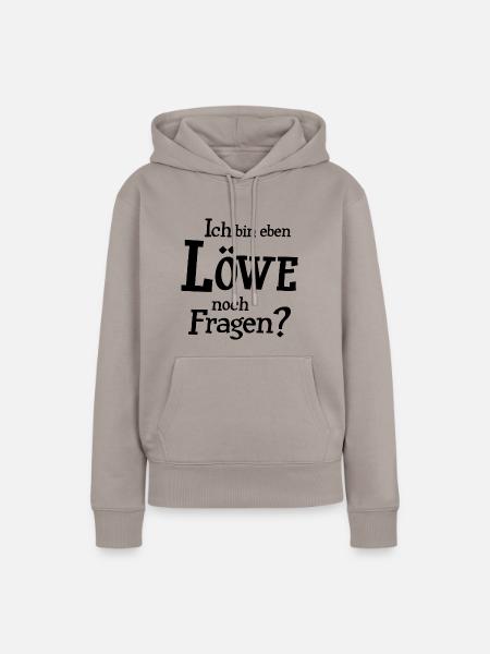 Sternzeichen Löwe - Frauen Premium Bio Hoodie - Taupe