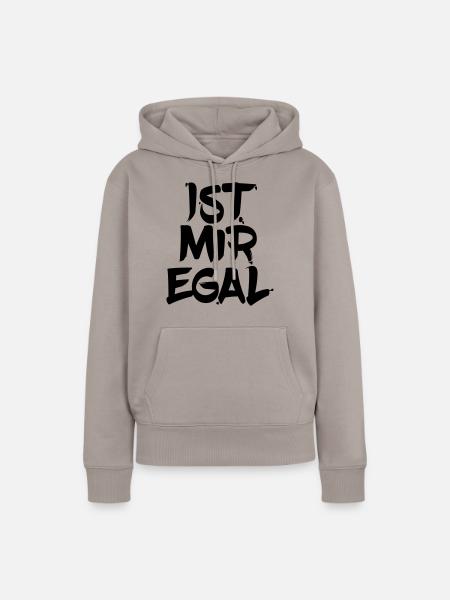 Ist mir egal - Frauen Premium Bio Hoodie - Taupe
