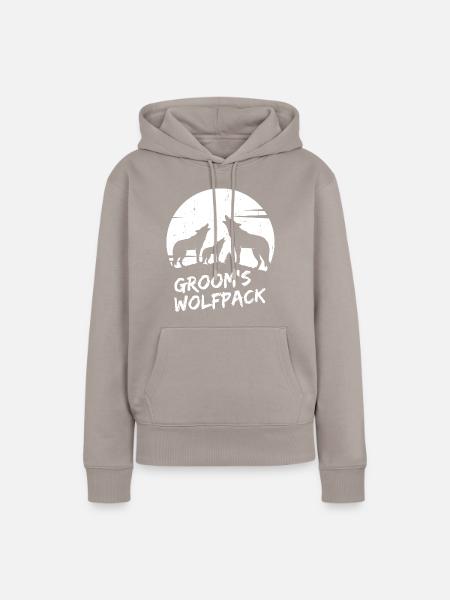 Groom Squad - Frauen Premium Bio Hoodie - Taupe