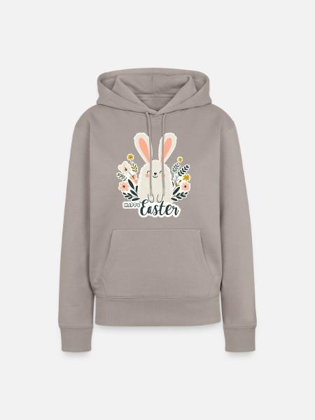 Süßes Osterhasen-Design – Perfekt für Ostern! 🐰🌸 - Frauen Premium Bio Hoodie - Taupe
