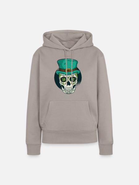 St Patrick day - Frauen Premium Bio Hoodie - Taupe