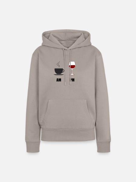 Morgen & Abend - Frauen Premium Bio Hoodie - Taupe