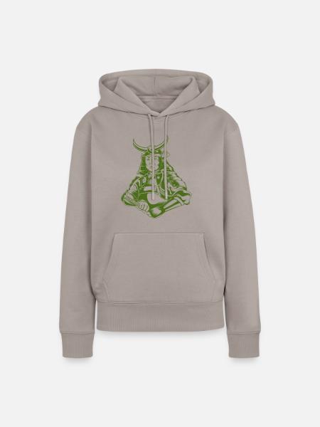 Samurai - Frauen Premium Bio Hoodie - Taupe