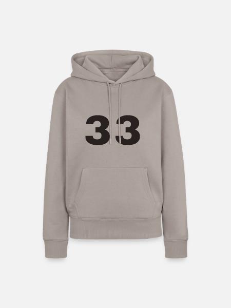33 - Frauen Premium Bio Hoodie - Taupe