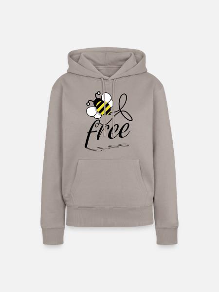 Bee Biene - Frauen Premium Bio Hoodie - Taupe