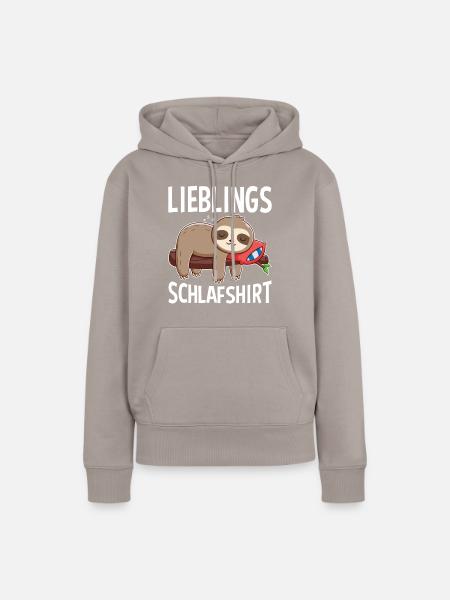 Lieblings Schlafshirt - Frauen Premium Bio Hoodie - Taupe