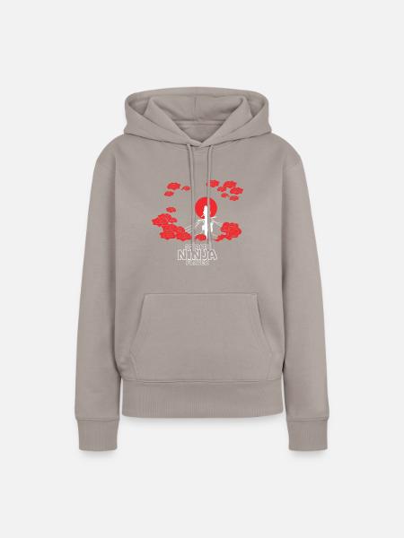 Stealth-Ninja Zocker - Frauen Premium Bio Hoodie - Taupe