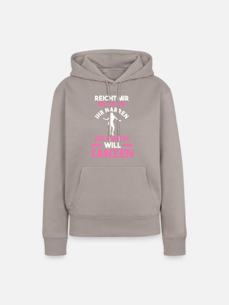 Tanzen Party Musik Tänzer - Frauen Premium Bio Hoodie - Taupe