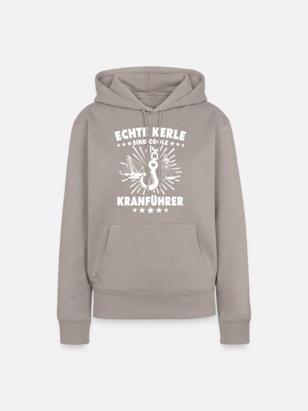 Kranfahrer Kranführer Kran Fahren - Frauen Premium Bio Hoodie - Taupe