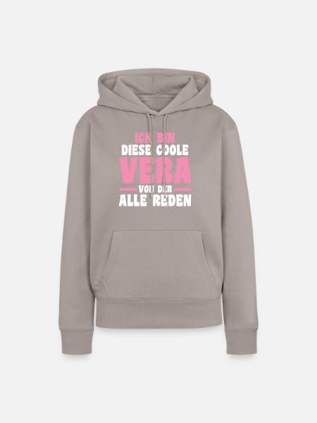 Vera - Frauen Premium Bio Hoodie - Taupe
