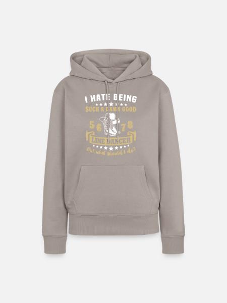 Line Dancing - Frauen Premium Bio Hoodie - Taupe