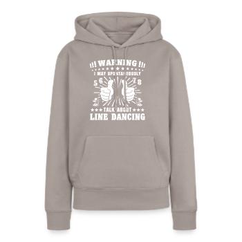 Danse en ligne Danse en ligne - Sweat à capuche Premium bio Femme - taupe - Devant - Julia (174cm)