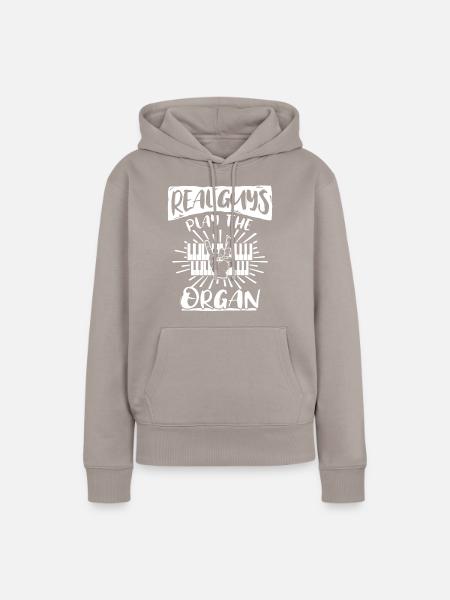 Orgelspieler Organist - Frauen Premium Bio Hoodie - Taupe