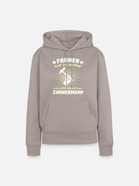 Zimmermann Zimmerer Zimmerei - Frauen Premium Bio Hoodie - Taupe