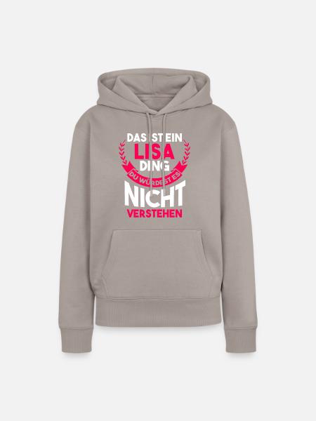 Lisa - Frauen Premium Bio Hoodie - Taupe