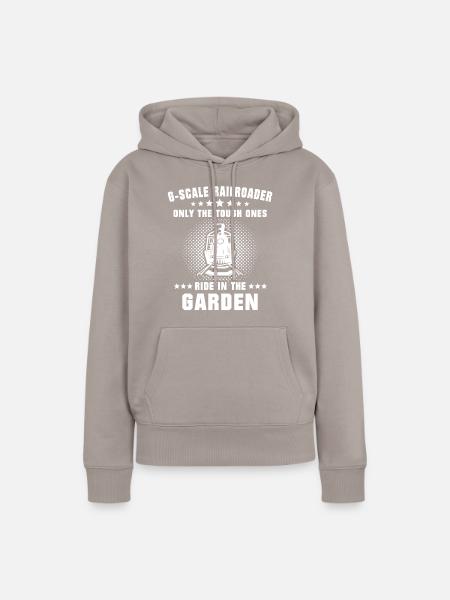 Gartenbahn Modellbahn Spur G - Frauen Premium Bio Hoodie - Taupe