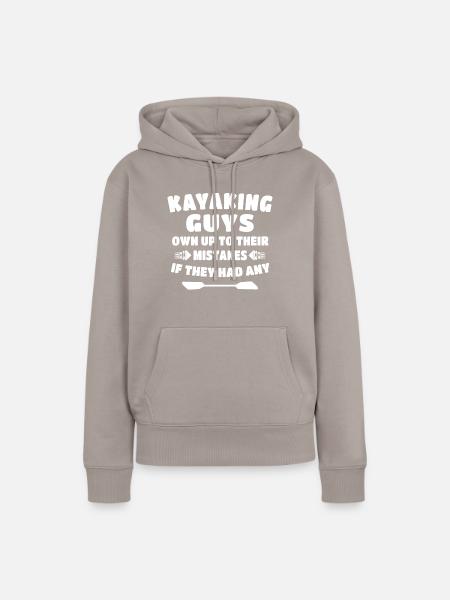 Kayaking Kayaker - Frauen Premium Bio Hoodie - Taupe