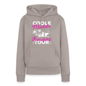 Kreuzfahrt Kreuzfahrtschiff Mädels Urlaub Geschenk - Frauen Premium Bio Hoodie - Taupe - Vorne - Julia (174cm)
