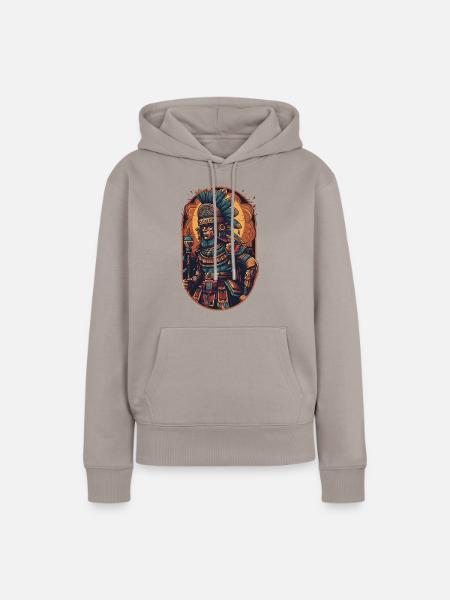Maya-Kämpfer - Frauen Premium Bio Hoodie - Taupe