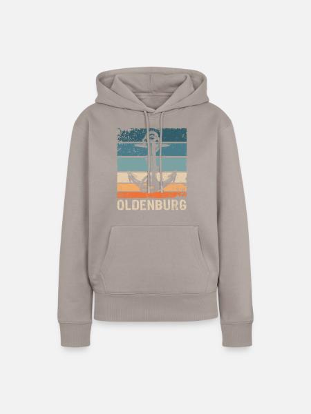Oldenburger Sprüche Oldenburg - Frauen Premium Bio Hoodie - Taupe