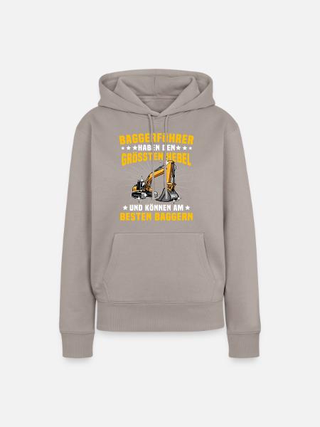 Baggerfuehrer Baggerfahrer - Frauen Premium Bio Hoodie - Taupe