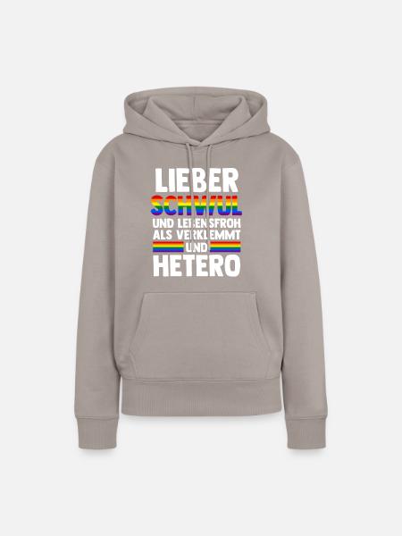 Schullehrerin Lehrerin - Frauen Premium Bio Hoodie - Taupe