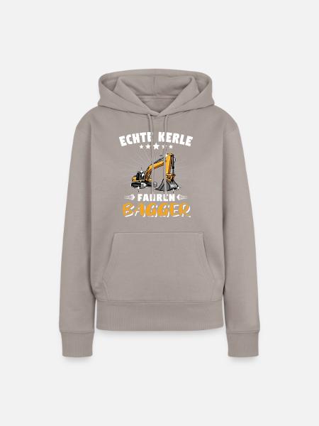 Bagger Baggerfahrer Baggern - Frauen Premium Bio Hoodie - Taupe