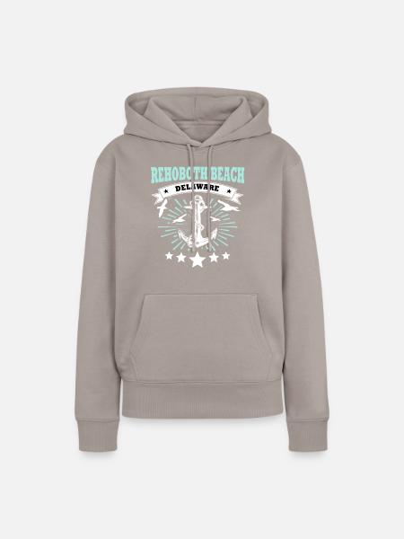 Rehoboth Beach - Frauen Premium Bio Hoodie - Taupe