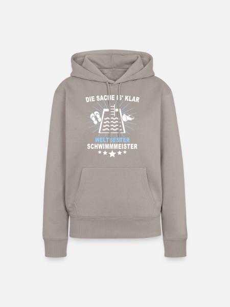 Schwimmmeister - Frauen Premium Bio Hoodie - Taupe
