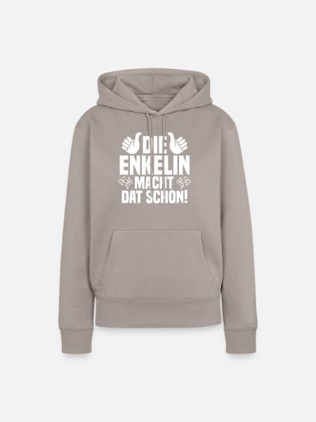 Enkelin - Frauen Premium Bio Hoodie - Taupe