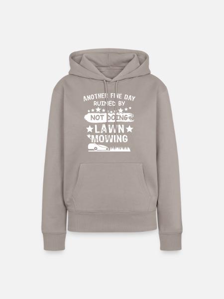 Rasenmäher - Frauen Premium Bio Hoodie - Taupe
