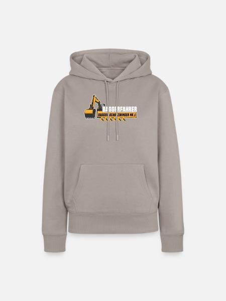 Baggerführer - Frauen Premium Bio Hoodie - Taupe