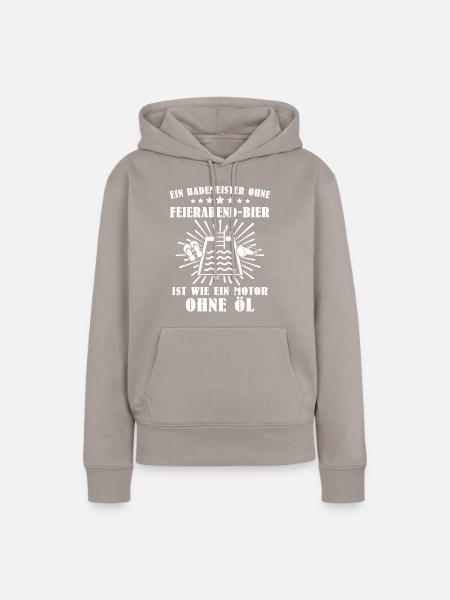 Bademeister - Frauen Premium Bio Hoodie - Taupe