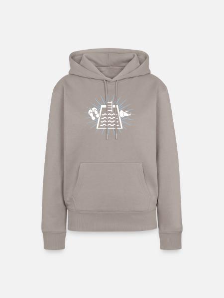 Schwimmmeister - Frauen Premium Bio Hoodie - Taupe