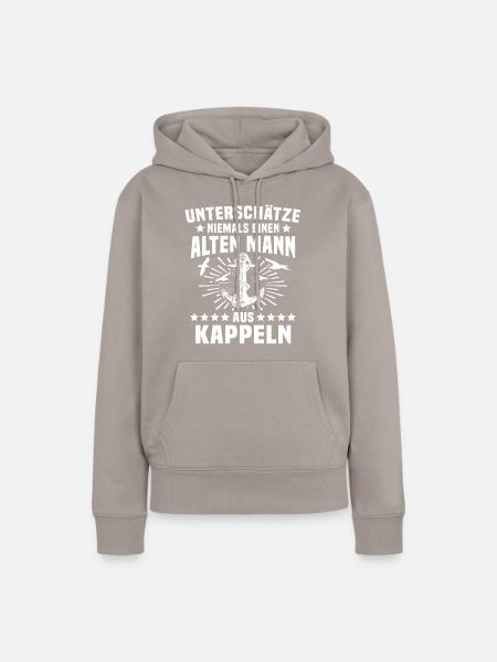 Kappeln - Frauen Premium Bio Hoodie - Taupe