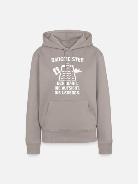 Bademeister - Frauen Premium Bio Hoodie - Taupe