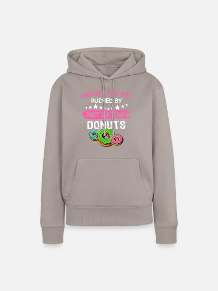 Donut Doughnut - Frauen Premium Bio Hoodie - Taupe