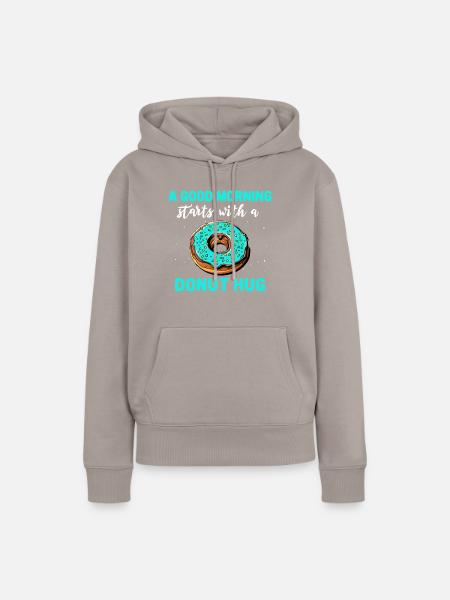 Donuts Doughnuts - Frauen Premium Bio Hoodie - Taupe