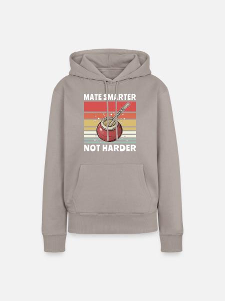 Mate Tee Teetrinker - Frauen Premium Bio Hoodie - Taupe