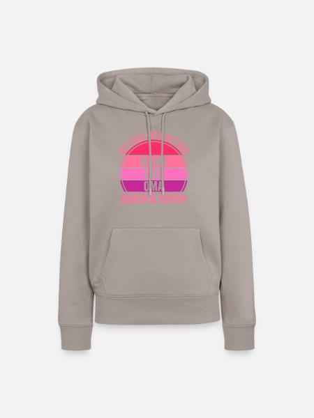 Mutter Großmutter Mama Oma - Frauen Premium Bio Hoodie - Taupe