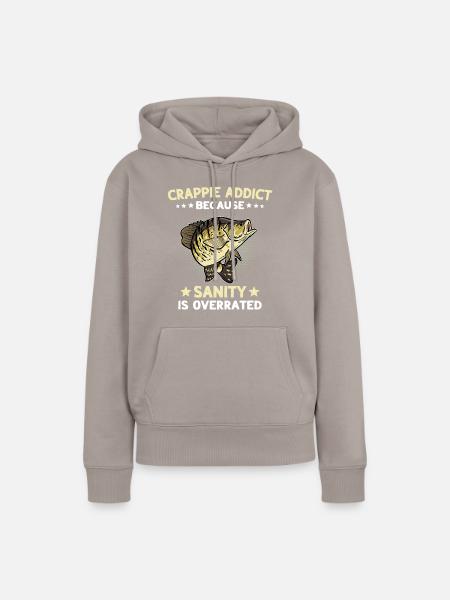 Crappie Fishing Sonnenbarsch - Frauen Premium Bio Hoodie - Taupe
