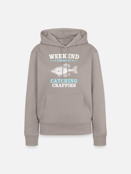 Sonnenbarsch Barsch Crappie Fishing - Frauen Premium Bio Hoodie - Taupe