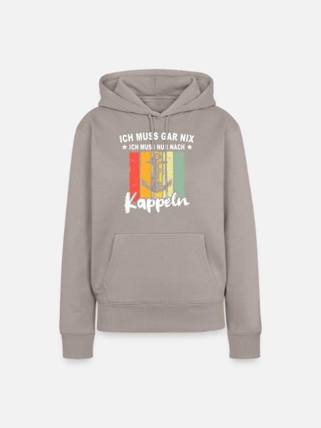 Kappeln - Frauen Premium Bio Hoodie - Taupe