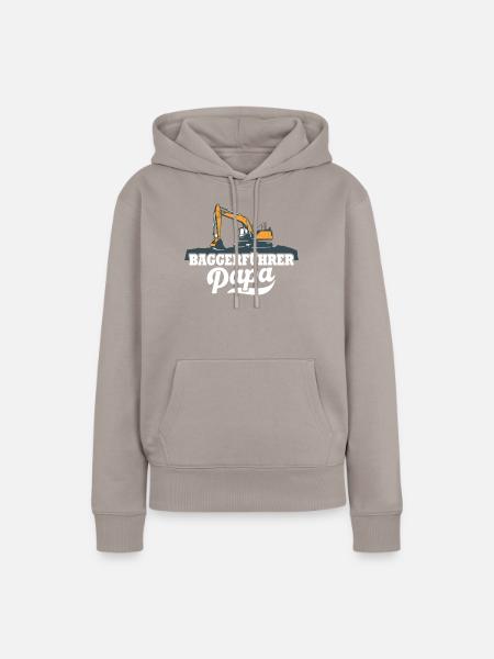 Baggerfahrer Papa - Frauen Premium Bio Hoodie - Taupe