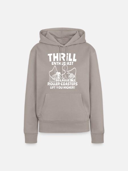 Achterbahn - Frauen Premium Bio Hoodie - Taupe