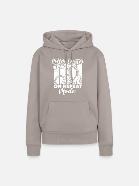 Roller Coaster - Frauen Premium Bio Hoodie - Taupe