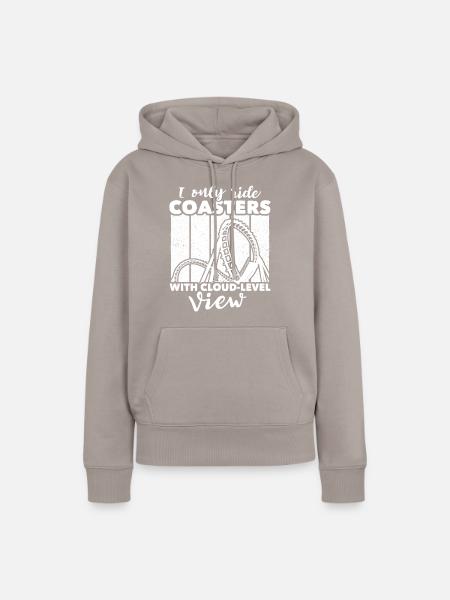 Roller Coaster - Frauen Premium Bio Hoodie - Taupe