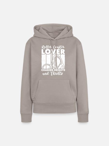 Roller Coaster - Frauen Premium Bio Hoodie - Taupe