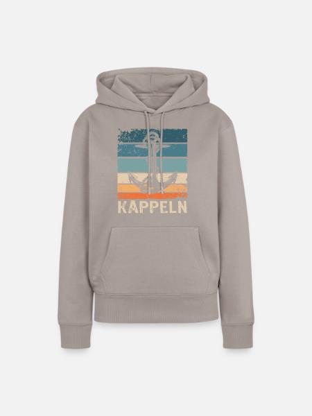 Kappeln Sprüche - Frauen Premium Bio Hoodie - Taupe