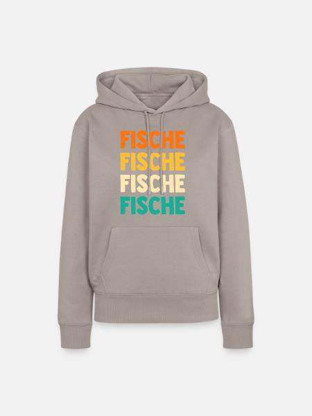 Aquarium Aquaristik Fische - Frauen Premium Bio Hoodie - Taupe